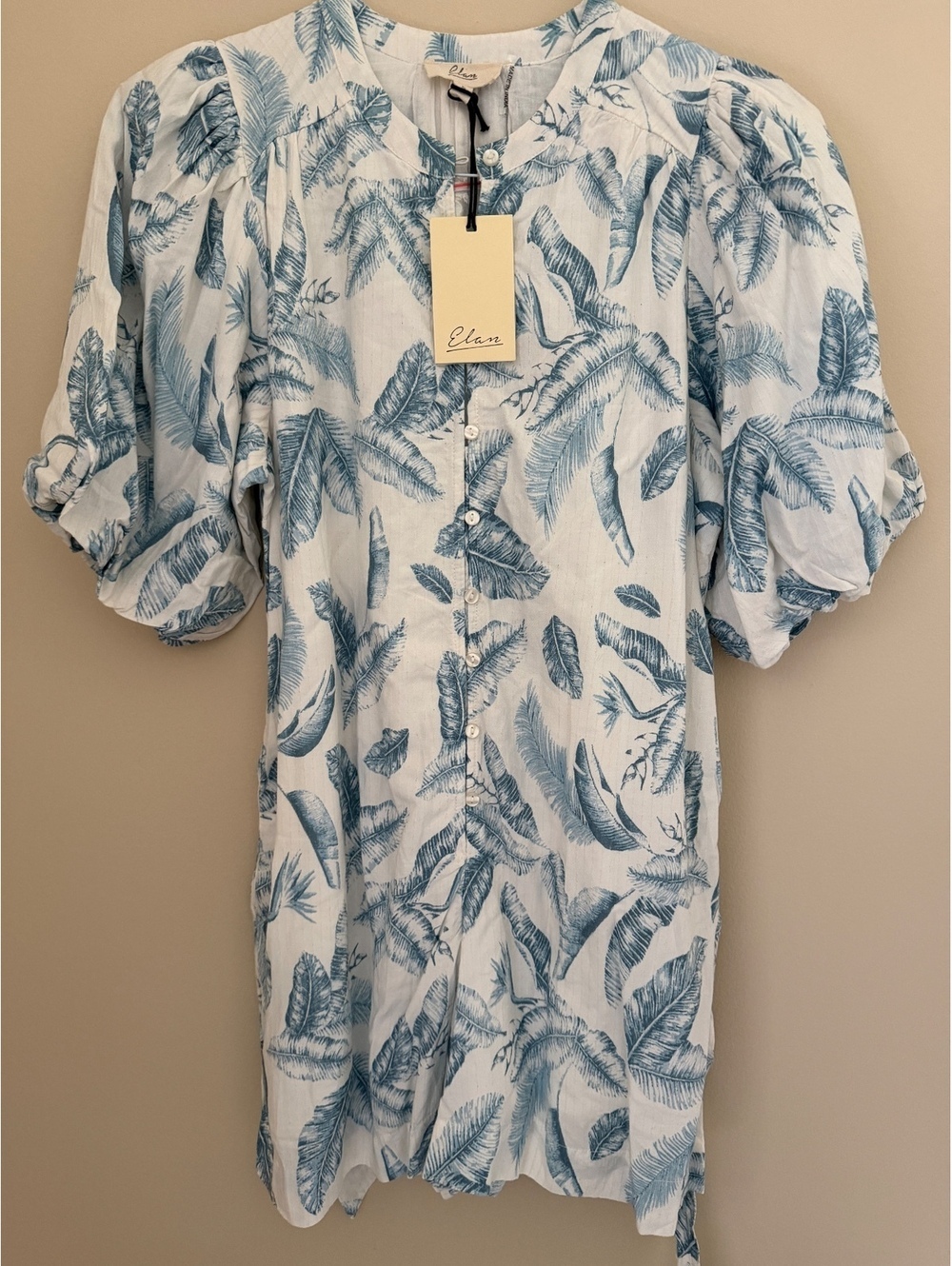 NWT Elan romper, lined, waist tie